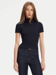Guess Sweter W5YR04 Z0040 Granatowy Regular Fit. Niebieskie swetry klasyczne damskie Guess, l, z syntetyku, bez kołnierzyka. Za 209.99 zł.