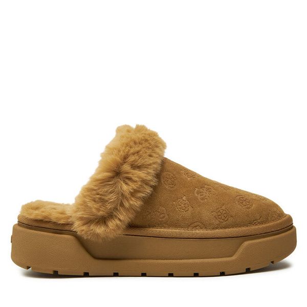 Kapcie Guess. Brązowe kapcie damskie Guess. Za 369.99 zł.