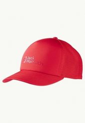 JACK WOLFSKIN Czapka z daszkiem Uson Cap red glow. Czerwone czapki z daszkiem damskie Jack Wolfskin, bez wzorów, z elastanu. Za 62.90 zł.