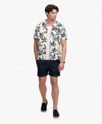 Superdry Koszula Cabana Poolside krótki rękaw z bawełny organicznej. Brązowe koszule damskie Superdry, na lato, s, bez wzorów, z bawełny, klasyczne, bez kołnierzyka, bez ramiączek. Za 223.50 zł.