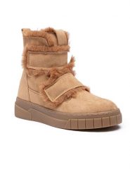 Foreverfolie Kozaki zimowe w kolorze jasnobrązowym rozmiar: 38. Brązowe kozaki damskie Foreverfolie, na zimę, bez obcasa, bez zapięcia. Za 130.99 zł.