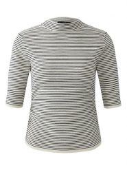 Oui Sweter w kolorze biało-czarnym rozmiar: 38. Białe swetry klasyczne damskie Oui, bez kołnierzyka. Za 260.99 zł.