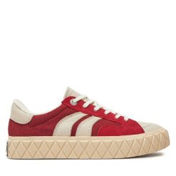 Tenisówki Palladium. Czerwone trampki damskie Palladium, bez wzorów, bez zapięcia. Za 359.99 zł.