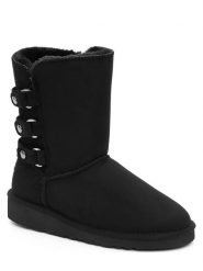 ISLAND BOOT Kozaki zimowe "Betina" w kolorze czarnym rozmiar: 37. Czarne kozaki damskie Island Boot, na zimę, z materiału, bez obcasa, bez zapięcia. Za 140.53 zł.