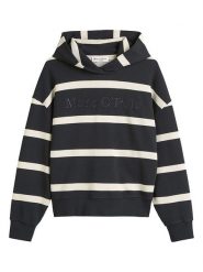 Marc O´Polo Bluza w kolorze granatowo-kremowym rozmiar: XXL. Brązowe bluzy damskie xxl, bez wzorów, z bawełny, z kapturem. Za 329.42 zł.