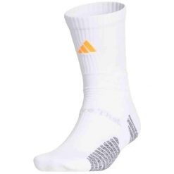 Skarpetki adidas AE. Białe skarpetki damskie Adidas, bez wzorów, z materiału. Za 119.50 zł.