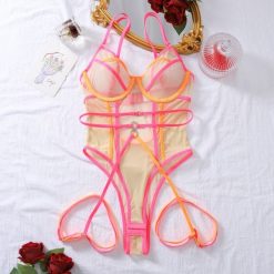 Body z tiulu na romantyczne wieczory Laeticia. Body i gorsety Intica, bez wzorów, z tiulu. Za 119.00 zł.