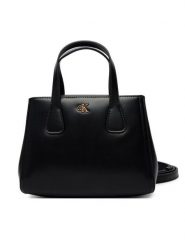 Calvin Klein Torebka Ck Mini Tote Crossbody LV04F3520G Czarny. Czarne torebki klasyczne damskie Calvin Klein, ze skóry, bez dodatków. Za 529.99 zł.