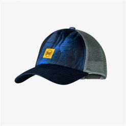 Czapka z daszkiem BUFF TRUCKER CAP ARIUS BLUE. Czarne czapki z daszkiem damskie Buff, bez wzorów. W wyprzedaży za 53.96 zł.
