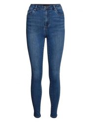 Vero Moda Dżinsy "Sophia" - Skinny fit - w kolorze niebieskim rozmiar: L/L30. Niebieskie jeansy damskie Vero Moda, z podwyższonym stanem. Za 138.33 zł.