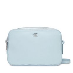 Torebka Calvin Klein. Niebieskie listonoszki damskie Calvin Klein, bez wzorów, bez dodatków. Za 369.99 zł.