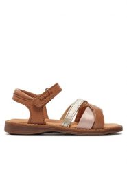 Froddo Sandały Lore N-Straps G3150247-2 M Brązowy. Brązowe sandały dziewczęce Froddo, ze skóry, bez obcasa, bez zapięcia. Za 299.99 zł.