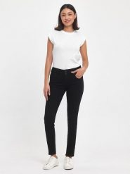 LTB Dżinsy "Molly M" - Slim fit - w kolorze czarnym rozmiar: W27/L38. Czarne jeansy damskie LTB, z podwyższonym stanem. Za 105.38 zł.