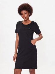 Liu Jo Sport Sukienka codzienna TA3031 F0869 Czarny Regular Fit. Czarne sukienki damskie Liu Jo Sport, bez wzorów, z syntetyku, sportowe, bez ramiączek. Za 729.99 zł.