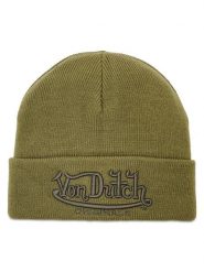 Von Dutch Czapka Flint 7050115 Khaki. Brązowe czapki damskie Von Dutch, na zimę, bez wzorów, z materiału. Za 119.99 zł.