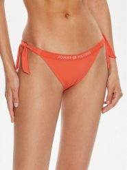 Tommy Hilfiger Dół od bikini UW0UW05260 Czerwony. Czerwone bikini Tommy Hilfiger, bez wzorów, z syntetyku. Za 219.99 zł.