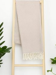 Samimi Chusta hammam "Diamant" w kolorze beżowym - 180 x 100 cm rozmiar: onesize. Brązowe chusty damskie Samimi, bez wzorów, z bawełny. Za 52.99 zł.