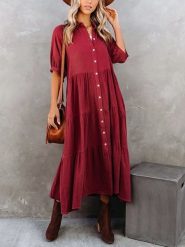 LA Angels Sukienka w kolorze czerwonym rozmiar: L. Czerwone sukienki damskie LA Angels, bez wzorów, bez ramiączek. Za 189.29 zł.