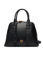 PINKO Torebka Bowling Bag Medium AI 25-26 PLTT 105906 A0QO Czarny. Czarne torebki klasyczne damskie Pinko, ze skóry, bez dodatków. Za 2,099.00 zł.