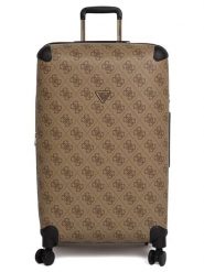 Guess Walizka w kolorze jasnobrązowym - 46 x 77 x 33 cm rozmiar: onesize. Brązowe walizki Guess, z aplikacjami, z materiału. Za 796.99 zł.