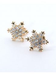 Atelier MIU Pozłacane kolczyki-wkrętki z cyrkoniami rozmiar: onesize. Żółte kolczyki damskie atelier MIU, z cyrkonią, pozłacane. Za 34.99 zł.