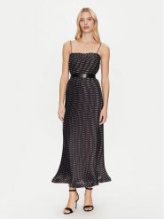 Simona Corsellini Sukienka koktajlowa P25CPAB01201 Czarny Slim Fit. Czarne sukienki damskie SIMONA CORSELLINI, bez wzorów, z syntetyku, wizytowe, bez ramiączek. Za 969.99 zł.