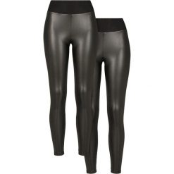 Legginsy Damskie Ze Skóry Ekologicznej Z Wysokimi Stanami 2pak. Brązowe legginsy damskie Urban Classics, s, bez wzorów, ze skóry ekologicznej. Za 186.99 zł.