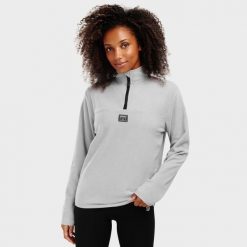 Bluza z cienkiego polaru do sportów zimowych damska Limestone-W. Szare bluzy damskie SIROKO, na zimę, xl, bez wzorów, z polaru, bez kaptura. W wyprzedaży za 131.95 zł.
