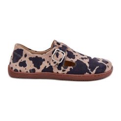 Zamszowe Półbuty Barefoot Damskie Z Klamrą Łaty Zazoo N1261 Brązowo-Beżowe brązowe. Brązowe półbuty damskie na lato, bez wzorów, z zamszu, bez obcasa, bez zapięcia. Za 460.29 zł.