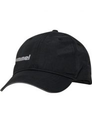 Czapka z daszkiem Hummel Basic Cap r. uniwersalny 089066. Czarne czapki z daszkiem damskie Hummel, bez wzorów, z materiału. Za 69.00 zł.