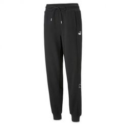 Spodnie sportowe damskie Puma Power Colorblock. Czarne obuwie sportowe damskie Puma, z dresówki, na fitness i siłownię. Za 352.00 zł.
