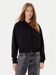 HUGO Bluza Dakure 50542743 Czarny Relaxed Fit. Czarne bluzy damskie Hugo, xl, bez wzorów, z wiskozy, bez kaptura. Za 649.99 zł.