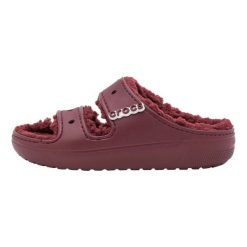 Klapki Dla Dorosłych Crocs Classic Cozzy Sandal. Fioletowe klapki damskie Crocs, bez wzorów, z materiału, bez obcasa, bez zapięcia. Za 202.99 zł.