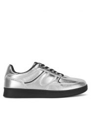 Jenny Fairy Sneakersy WAG1314104A Srebrny. Szare obuwie sportowe damskie Jenny Fairy, ze skóry, bez zapięcia. Za 76.99 zł.
