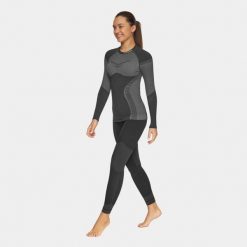 Bluza termoaktywna trekkingowa damska Alpinus Pro Miyabi Edition. Szare bluzy damskie Alpinus, xl, bez wzorów, bez kaptura. Za 238.37 zł.