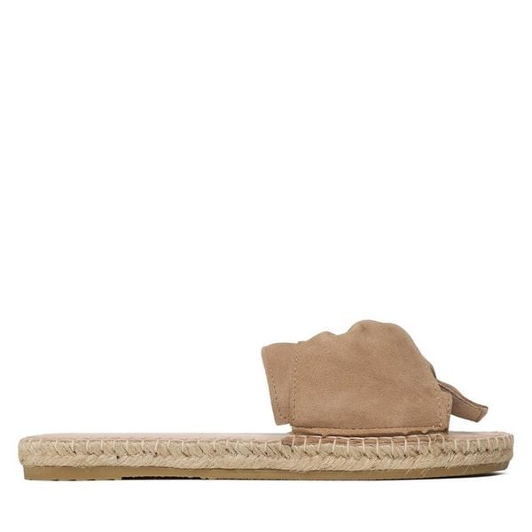 Espadryle Manebi. Brązowe espadryle damskie Manebi, bez wzorów, bez obcasa. Za 649.99 zł.