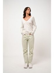 AUTHENTIC CASHMERE Kaszmirowy sweter "Giusalet" w kolorze kremowym rozmiar: L. Brązowe swetry klasyczne damskie AUTHENTIC CASHMERE, l, z kaszmiru, bez kołnierzyka. Za 347.99 zł.