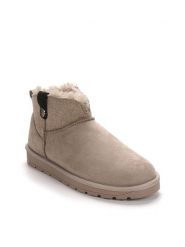 Blackfield Botki zimowe "Efza" w kolorze beżowym rozmiar: 39. Brązowe botki damskie Blackfield, na zimę, z materiału, z okrągłym noskiem, bez obcasa, bez zapięcia. Za 139.87 zł.