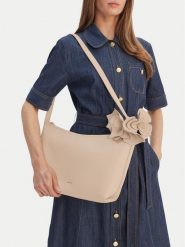 GINO ROSSI Torebka C-LDA8483 Beżowy. Brązowe torebki klasyczne damskie Gino Rossi, z materiału, bez dodatków. Za 229.99 zł.