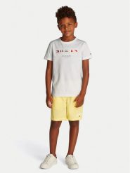 Tommy Hilfiger T-Shirt Multiflag KB0KB09532 S Biały Regular Fit. Białe t-shirty i koszulki chłopięce Tommy Hilfiger, bez wzorów, z bawełny, bez kołnierzyka, bez ramiączek. Za 89.99 zł.