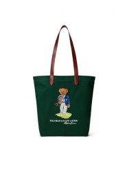 Polo Ralph Lauren Torebka 405P13610001 Zielony. Zielone torebki klasyczne damskie Polo Ralph Lauren, z materiału, bez dodatków. Za 599.99 zł.