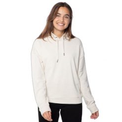 Bluza damska Protest Nxganha. Białe bluzy damskie Protest, na zimę, l, bez wzorów, z dzianiny, z kapturem. Za 259.90 zł.