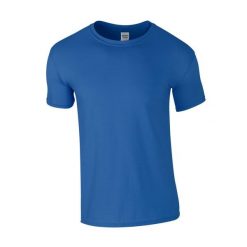 Koszulka Softstyle Dla Dorosłych Unisex. Niebieskie bluzki damskie GILDAN, xl, bez wzorów, sportowe, bez kołnierzyka, bez ramiączek. Za 34.99 zł.