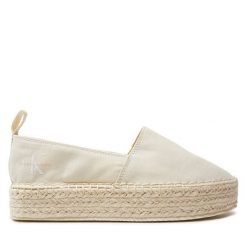 Espadryle Calvin Klein Jeans. Espadryle damskie Calvin Klein Jeans, bez wzorów, z jeansu, bez obcasa. Za 229.99 zł.