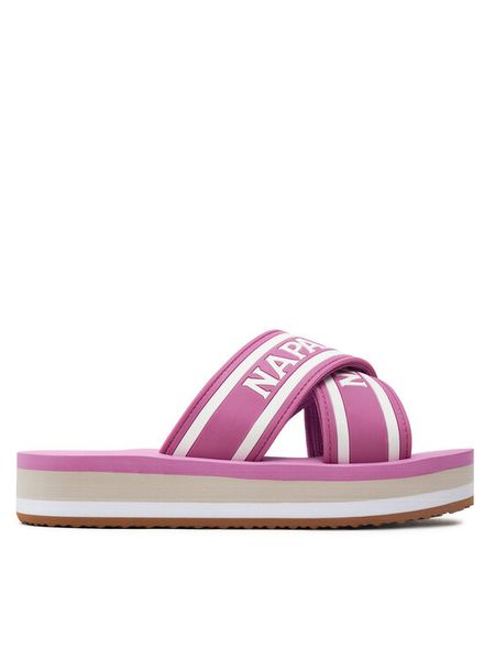 Napapijri Klapki NP0A4I8K Różowy. Czerwone klapki damskie Napapijri, bez wzorów, z syntetyku, bez obcasa, bez zapięcia. Za 259.99 zł.