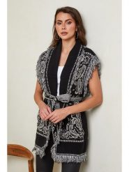 So Cachemire Kardigan "Albertirsa" w kolorze czarnym rozmiar: L. Czarne kardigany damskie So Cachemire, l, bez wzorów, z kaszmiru. Za 239.99 zł.