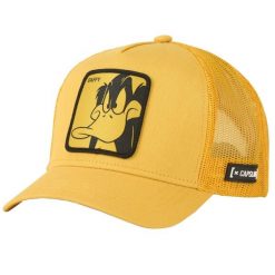 Czapka z daszkiem Capslab Looney Tunes Daffy Duck Trucker CL/LOO4/1/DUF1. Czapki z daszkiem damskie CapsLab, z aplikacjami, z bawełny. Za 169.35 zł.