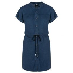 Sukienka damska LOAP Nella niebieska M. Niebieskie sukienki damskie Lolë, bez wzorów, klasyczne, bez ramiączek. Za 195.99 zł.