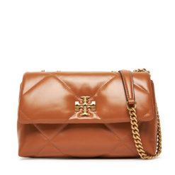 Torebka Tory Burch. Brązowe torebki wieczorowe damskie Tory Burch, bez wzorów, bez dodatków. Za 2,929.00 zł.