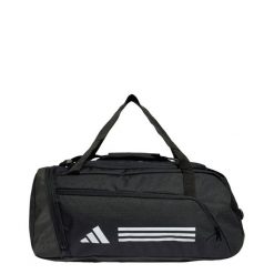 Torba Essentials 3-Stripes Duffel Small. Białe torby sportowe Adidas, bez wzorów, z materiału. Za 128.99 zł.